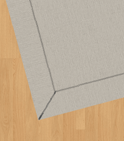 Premium woven vinyl rug DB5163A on wooden floor, featuring durable anti-slip design.